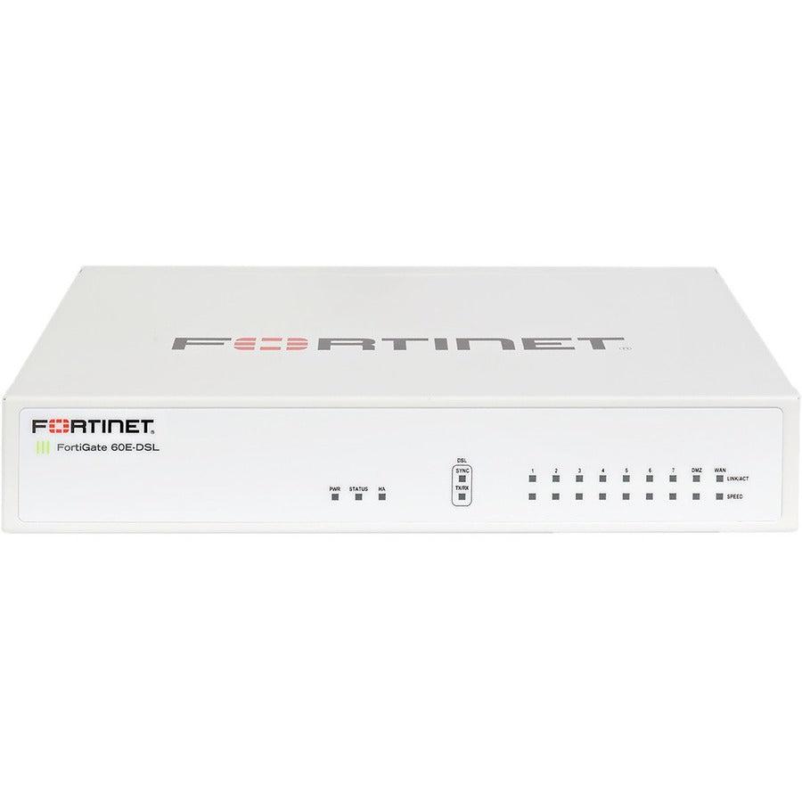 Fortinet Fortigate-60E-Dslj Hardware Plus 1 Year 24X7 Forticare And Fortiguard Enterprise Protection