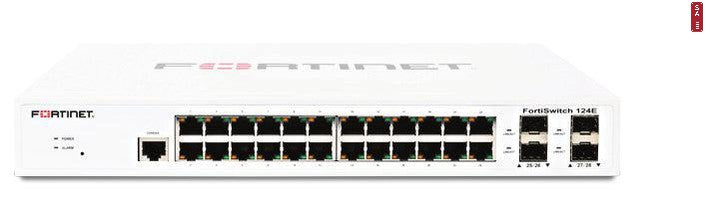 Fortinet L2 Switch - 24 X Ge Rj45 Ports, 4 X Ge Sfp Slots, Fanless, Fortigate Switch Controller Compatible.