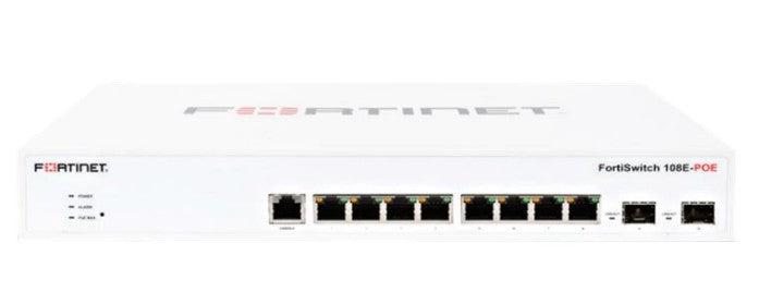 Fortinet Layer 2 Fortigate Switch Controller Compatible Poe+ Switch With 8 X Ge Rj45 Ports, 2 X Ge