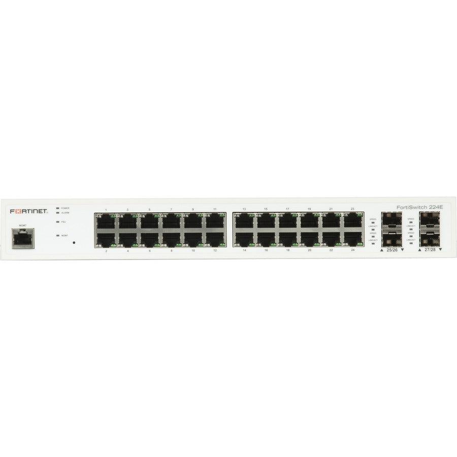 Fortinet Layer 2/3 Fortigate Switch Controller Compatible Switch With 24 X Ge Rj45 Ports, 4 X Ge Sfp