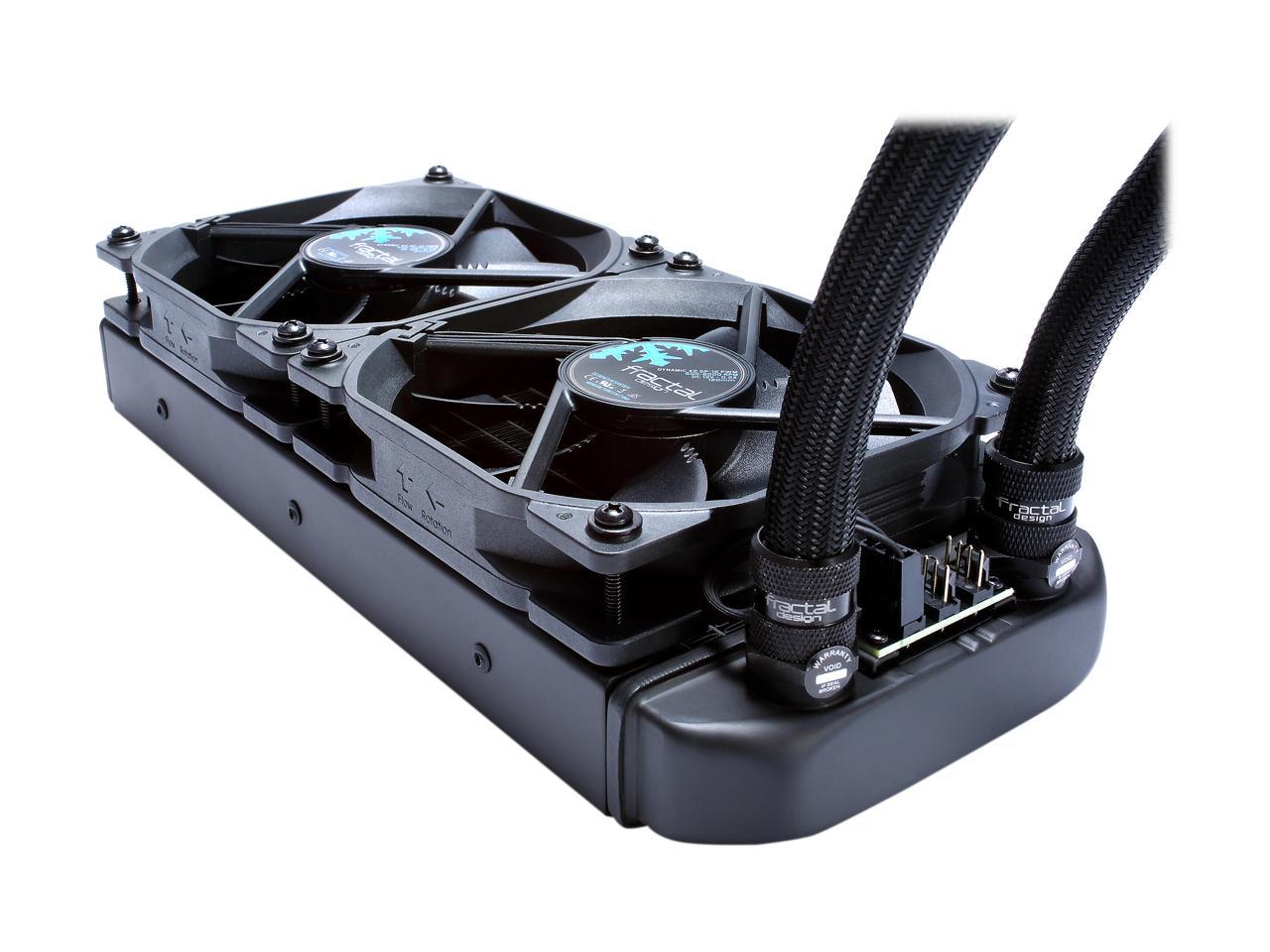 Fractal Design Celsius S24 Blackout 240Mm Silent High Performance Slim Expandable All-In-One Cpu Liquid / Water Cooler