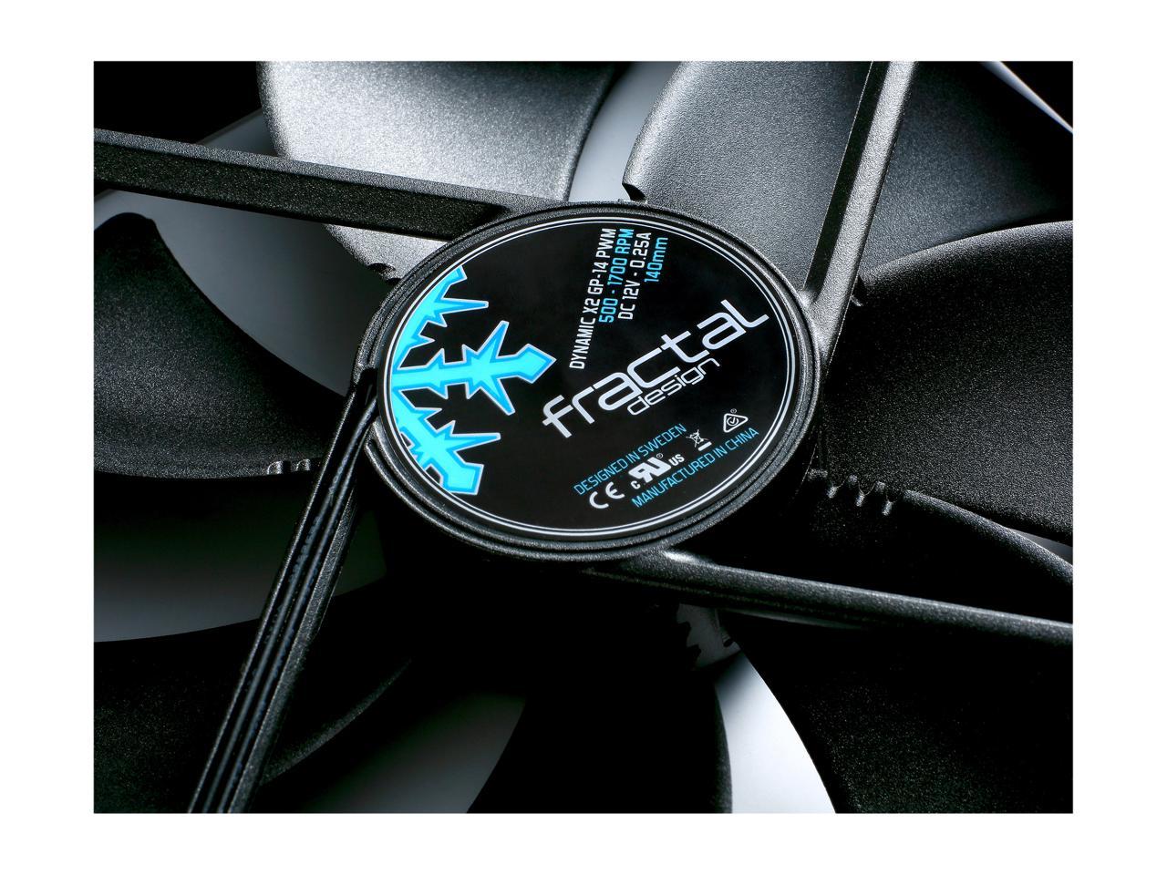 Fractal Design Dynamic X2 Gp-14 Pwm Fd-Fan-Dyn-X2-Gp14-Pwm-Bk 140Mm Case Fan