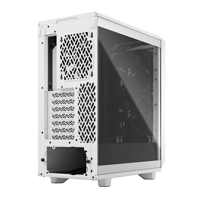 Fractal Design Fd-C-Mes2C-05 Meshify 2 Compact White Tempered Glass Clear Atx Mid Tower Computer Case (White)