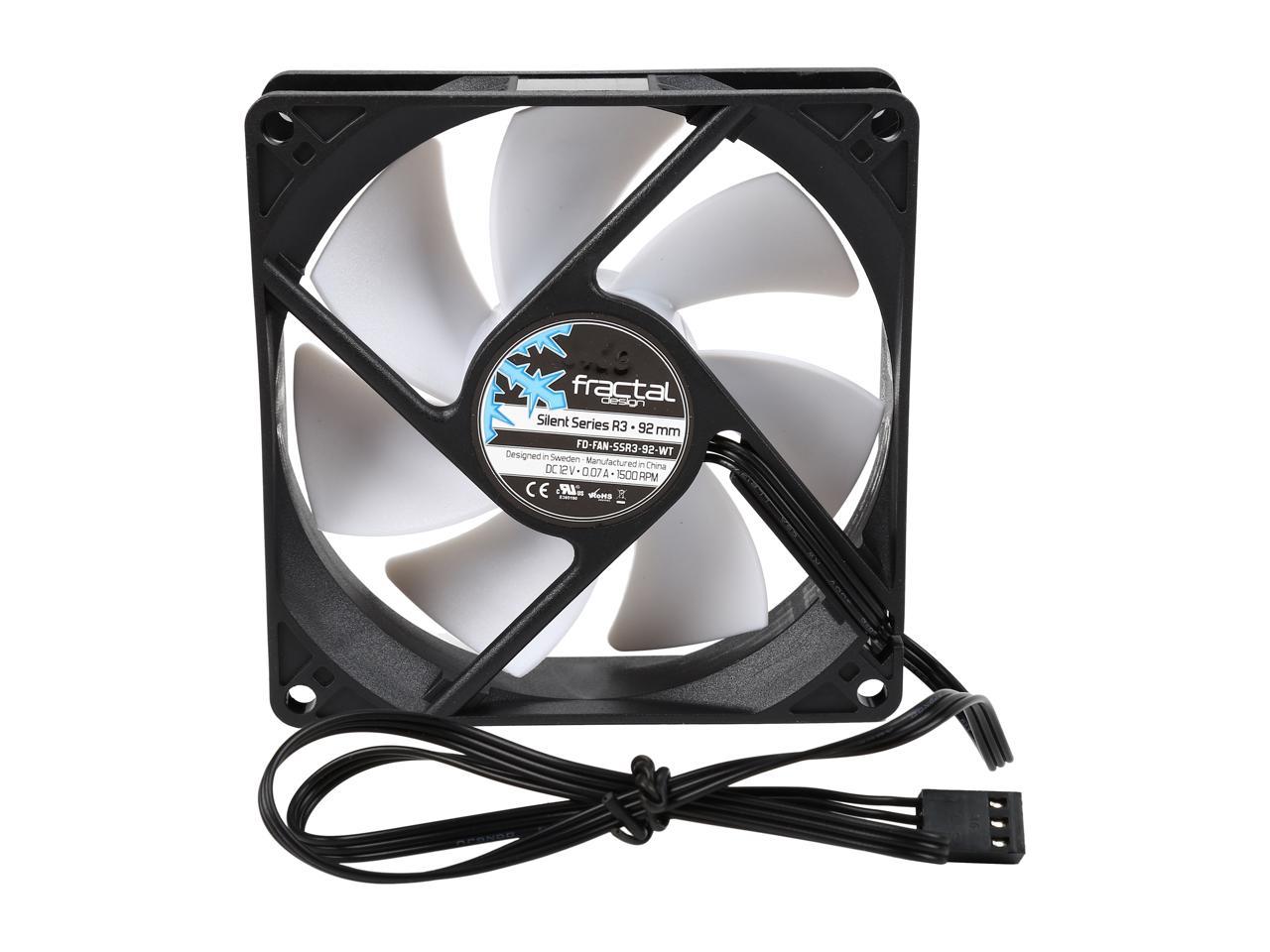 Fractal Design Fd-Fan-Ssr3-92-Wt Silent Series R3 92Mm Case Fan