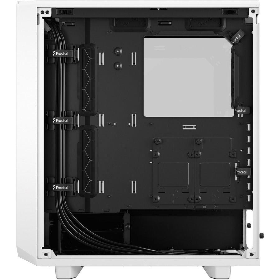 Fractal Design Fd-C-Mes2C-05 Meshify 2 Compact White Tempered Glass Clear Atx Mid Tower Computer Case (White)