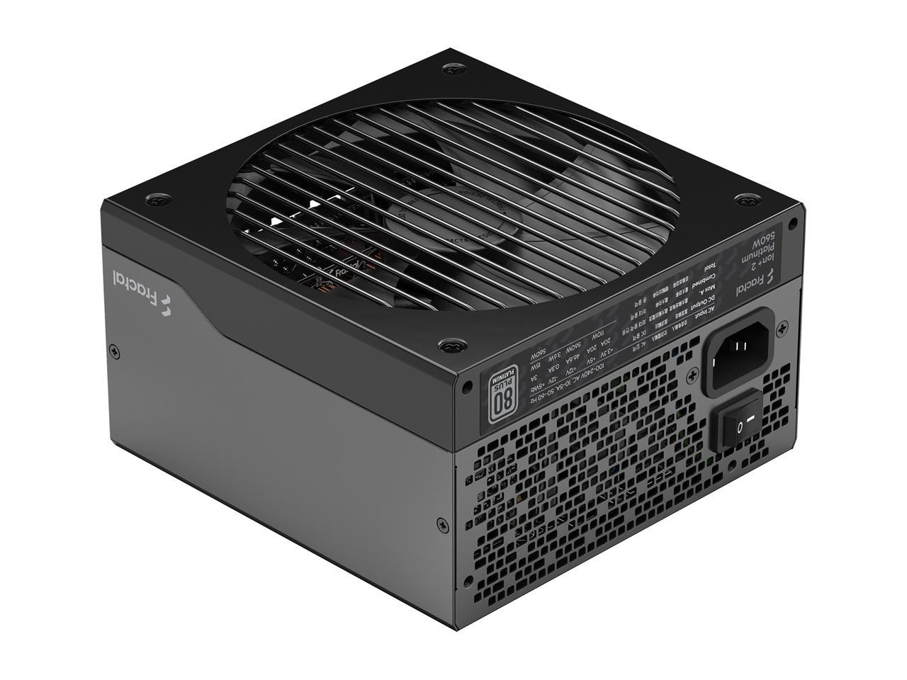 Fractal Design Ion+ 2 560W 80 Plus Platinum Certified 560W Full Modular Atx Power Supply/ Fd-P-Ia2P-560-Us