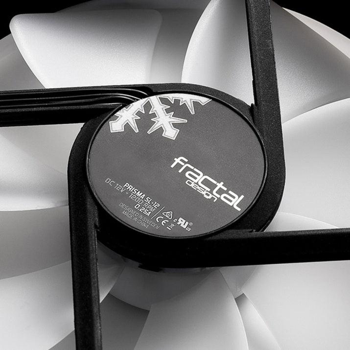 Fractal Design Prisma Sl-12 120Mm White Led Long Life Sleeve Bearing Computer Case Fan