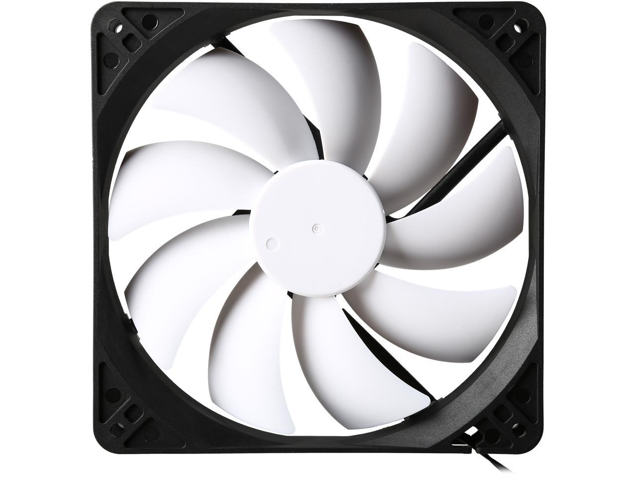 Fractal Design Silent Series R3 140Mm Silence Optimized Rifle Bearing Black/White Computer Case Fan