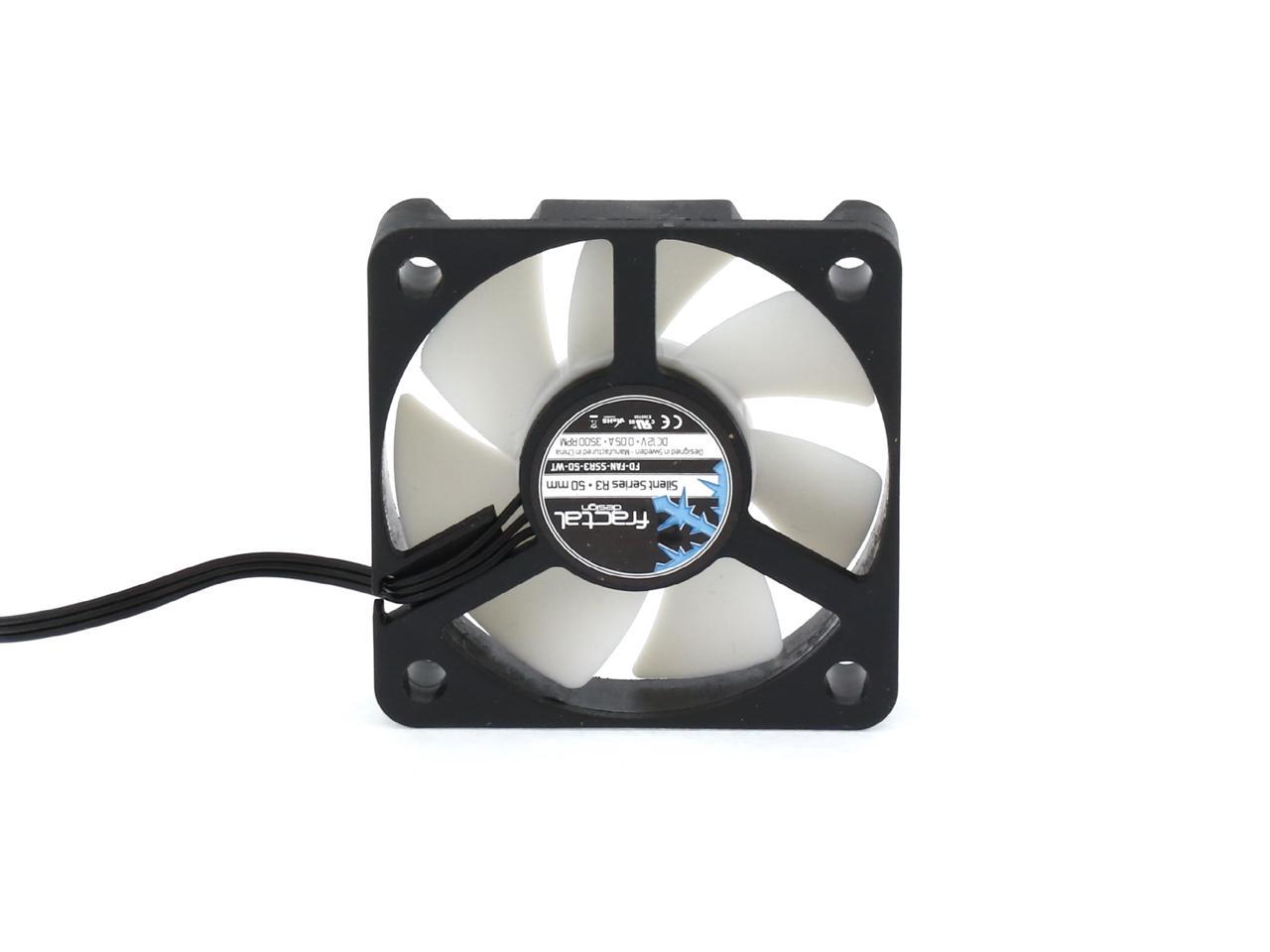Fractal Design Silent Series R3 50Mm Silence Optimized Rifle Bearing Black/White Computer Case Fan
