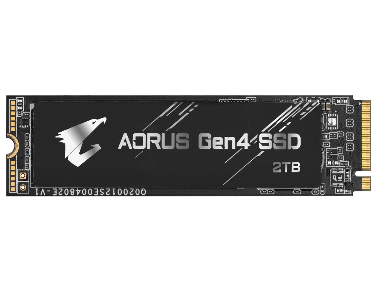 Gigabyte Aorus Gen4 M.2 2280 2Tb Pci-Express 4.0 X4, Nvme 1.3 3D Tlc Internal Solid State Drive (Ssd) Gp-Ag42Tb