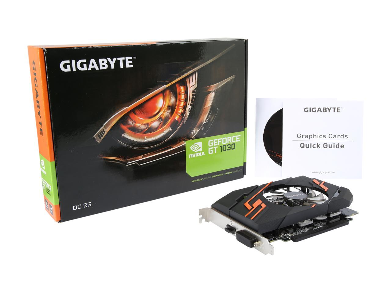 Gigabyte Geforce Gt 1030 2Gb Gddr5 Pci Express 3.0 X16 Video Card Gv-N1030Oc-2Gi