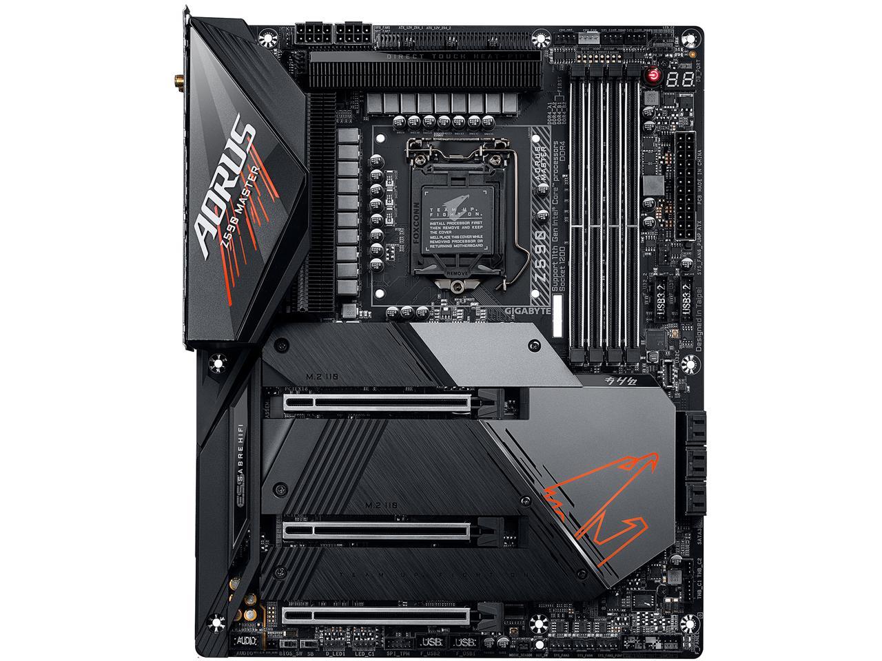 Gigabyte Z590 Aorus Master Lga 1200 Intel Z590 Atx Motherboard With Triple M.2, Pcie 4.0, Usb 3.2 Gen2X2 Type-C, Intel Wifi 6E, Aquantia 10Gbe Lan