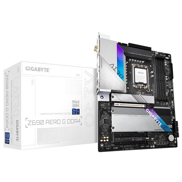 Gigabyte Z690 Aero G Ddr4 Lga1700/ Intel Z690/ Ddr4/ Quad-Gpu & 2-Way Crossfire/ Wifi & Bluetooth/ Sata3&Usb3.2/ M.2/ Atx Motherboard