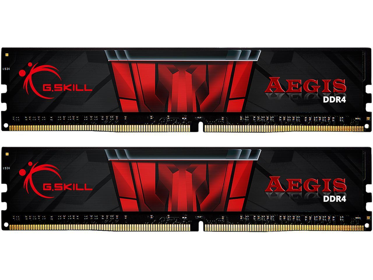 G.Skill Aegis 16Gb (2 X 8Gb) 288-Pin Ddr4 Sdram Ddr4 3200 (Pc4 25600) Intel Xmp 2.0 Memory Kit Model F4-3200C16D-16Gis