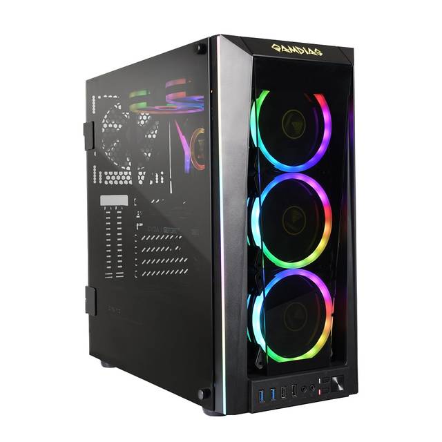Gamdias Gd-Talos M1B No Power Supply Atx Mid Tower Case W/ Windows (Black)