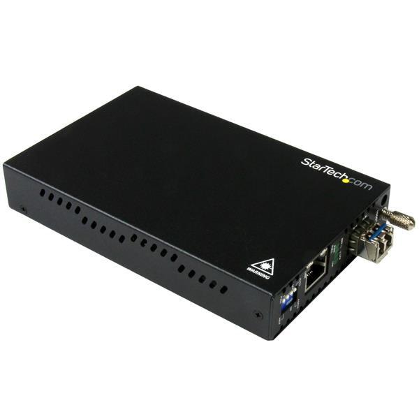 Gigabit Ethernet Copper-to-Fiber Media Converter - SM LC - 20 km | TecISoft ET91000SM20