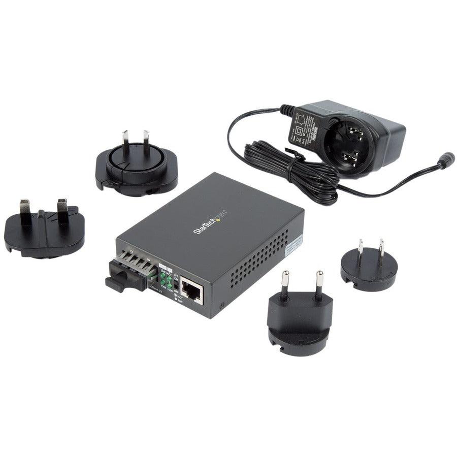 Gigabit Fiber Media Converter 1000BASE-SX SC Multimode 550m | TecISoft MCMGBSCMM055