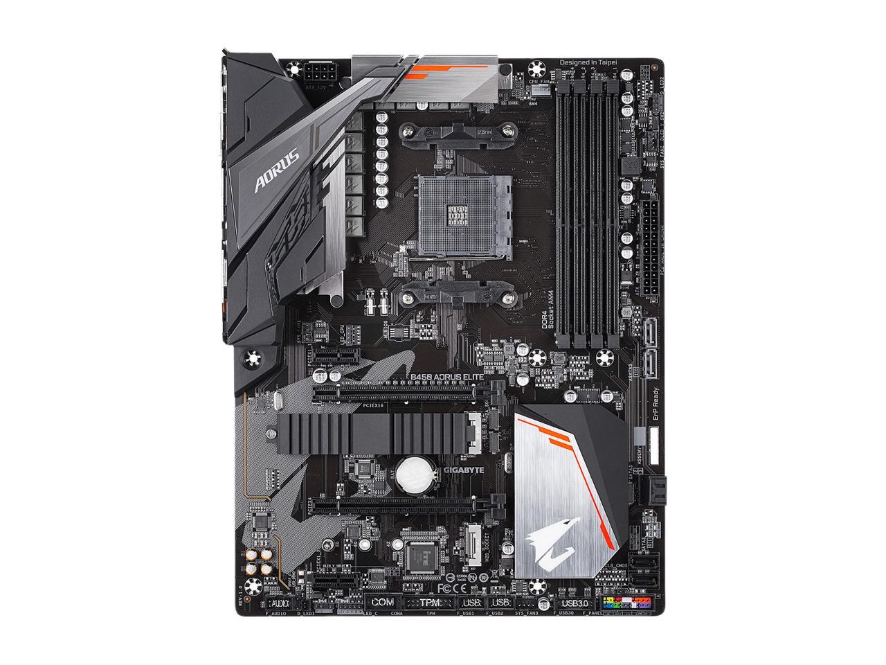 Gigabyte B450 Aorus Elite Am4 Amd B450 Sata 6Gb/S Atx Amd Motherboard