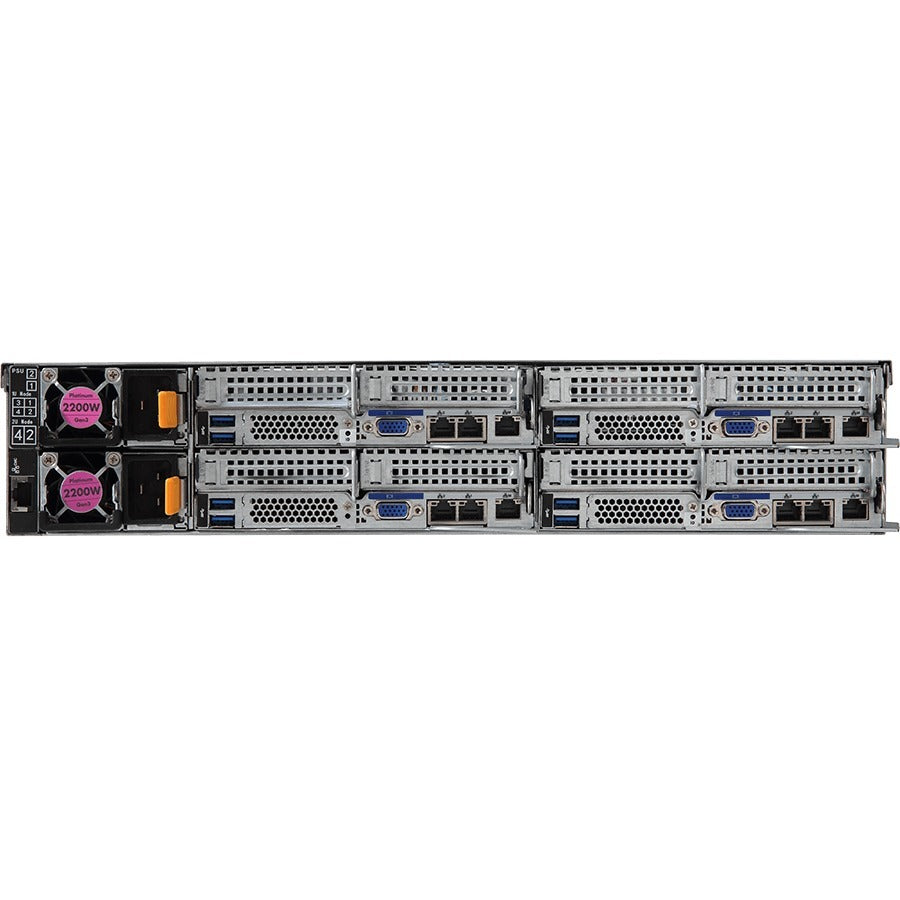 Gigabyte H261-Z61 Barebone System - 2U Rack-mountable - Socket SP3 - 2 x Processor Support