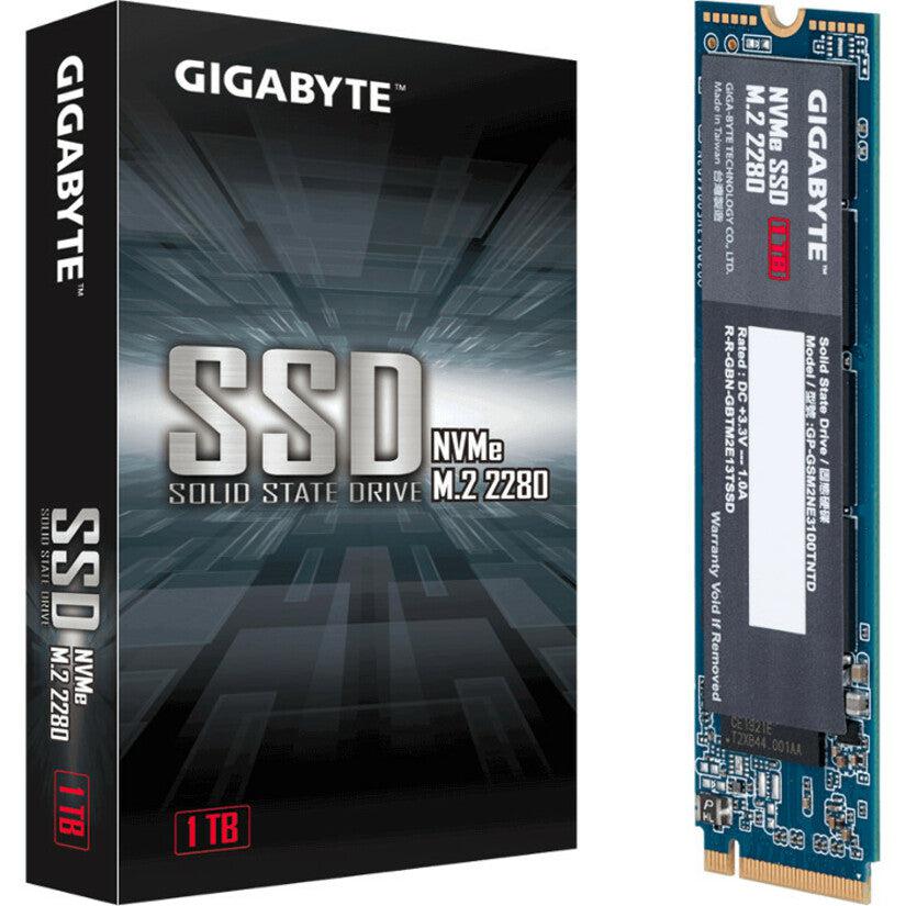 Gigabyte M.2 2280 1Tb Pci-Express 3.0 X4, Nvme 1.3 Internal Solid State Drive (Ssd) Gp-Gsm2Ne3100Tntd