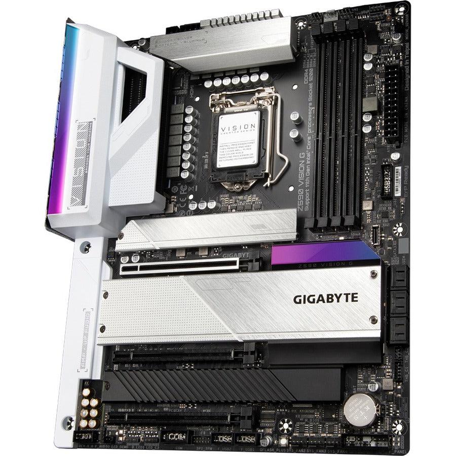 Gigabyte Z590 Vision G Lga 1200 Intel Z590 Atx Motherboard With 4 X M.2, Pcie 4.0, Usb 3.2 Gen2X2 Type-C, 2.5Gbe Lan