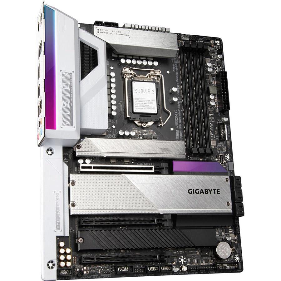 Gigabyte Z590 Vision G Lga 1200 Intel Z590 Atx Motherboard With 4 X M.2, Pcie 4.0, Usb 3.2 Gen2X2 Type-C, 2.5Gbe Lan