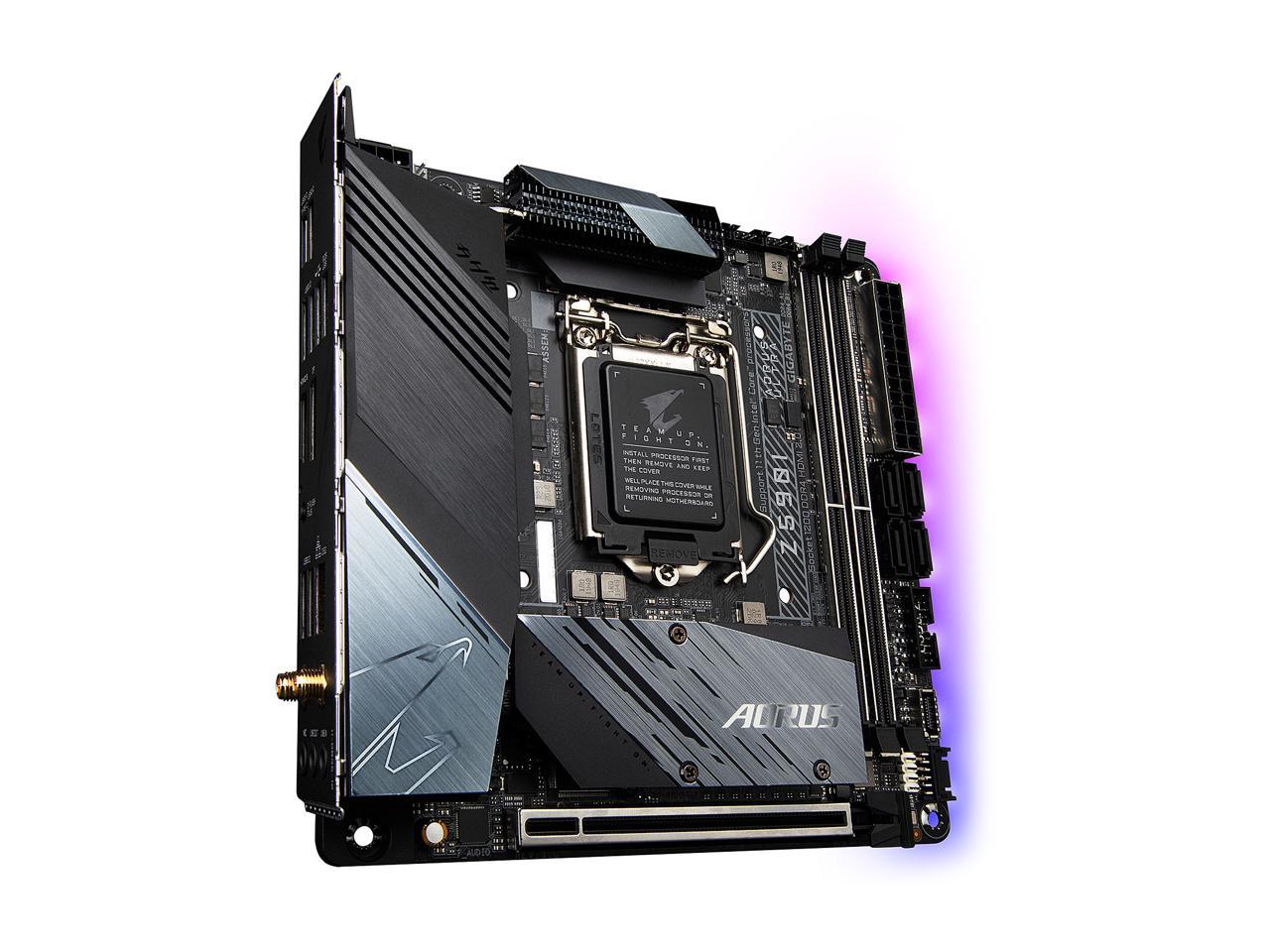 Gigabyte Z590I Aorus Ultra Lga 1200 Intel Z590 Mini-Itx Motherboard With Dual M.2, Pcie 4.0