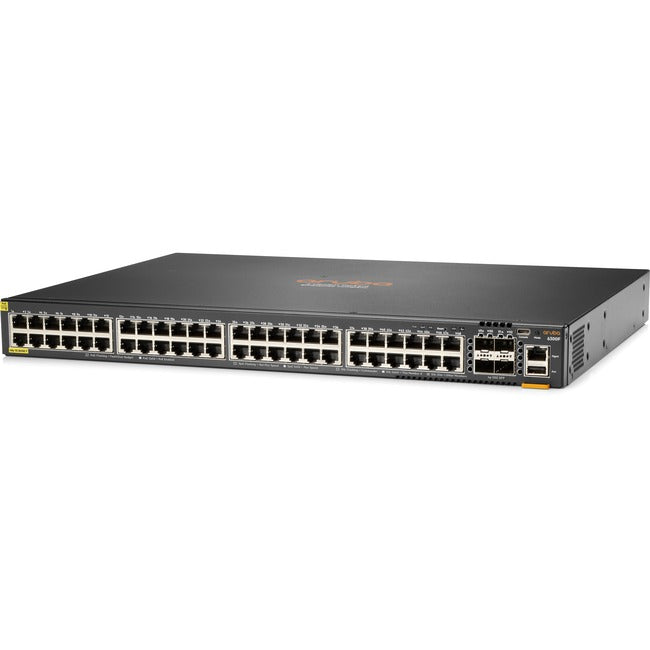 HPE 6300F 48-port 1GbE Class 4 PoE and 4-port SFP56 Switch JL665A