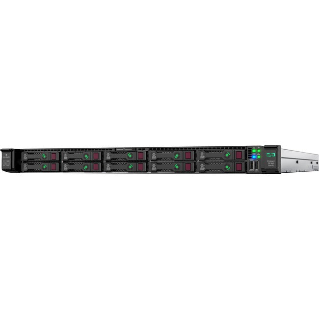 HPE ProLiant DL360 G10 1U Rack Server - 1 x Intel Xeon Silver 4210 2.20 GHz - 16 GB RAM - Serial ATA/600, 12Gb/s SAS Controller P19779-B21