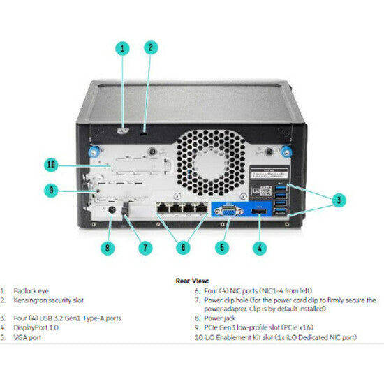 HPE ProLiant MicroServer Gen10 Plus Ultra Micro Tower Server - 1 x Intel Xeon E-2224 3.40 GHz - 16 GB RAM - Serial ATA/600 Controller P16006-421