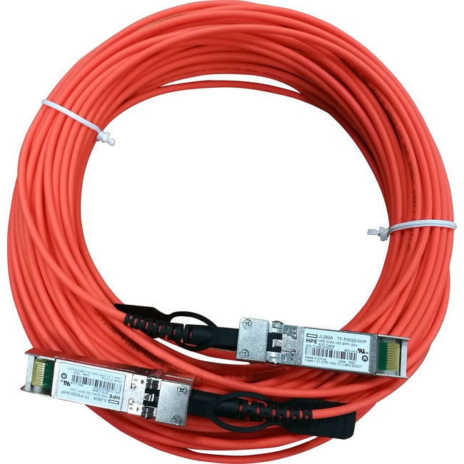 HPE X2A0 10G SFP+ to SFP+ 20m Active Optical Cable JL292A
