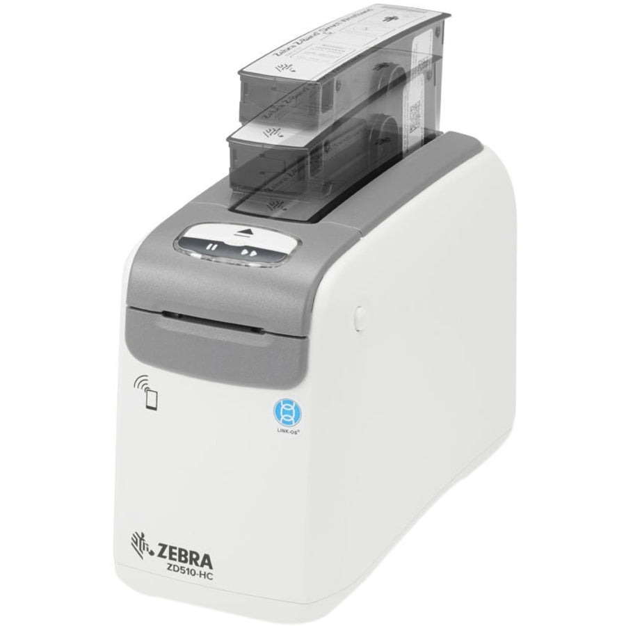 Healthcare Wristband Printer - Zebra ZD510-HC USB Host Ethernet 10/100 | TecISoft ZD51013-D01B01FZ