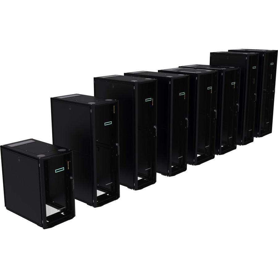 Hewlett Packard Enterprise 42U 600Mmx1075Mm G2 Kitted Advanced Shock Rack With Side Panels And Baying Freestanding Rack Black
