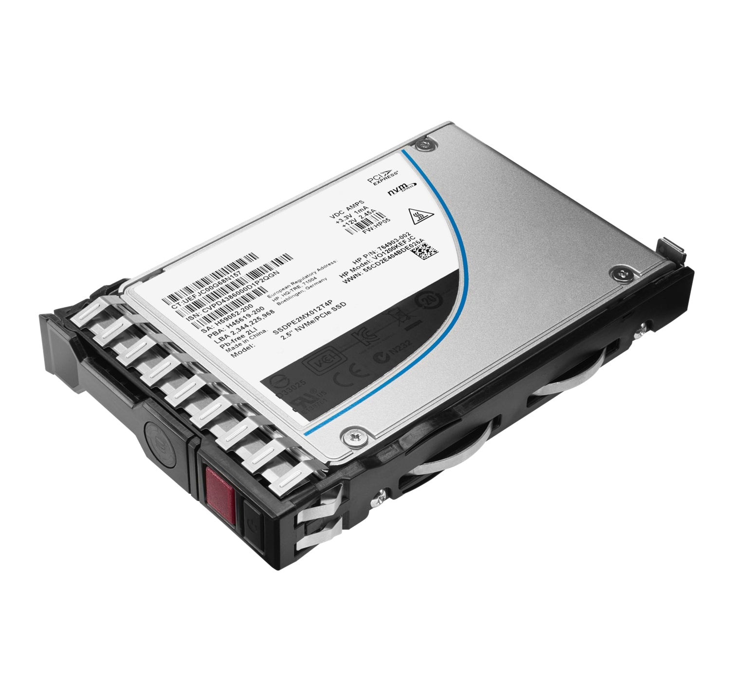 Hewlett Packard Enterprise P26543-B21 Internal Solid State Drive 2.5" 800 Gb U.3 Tlc Nvme