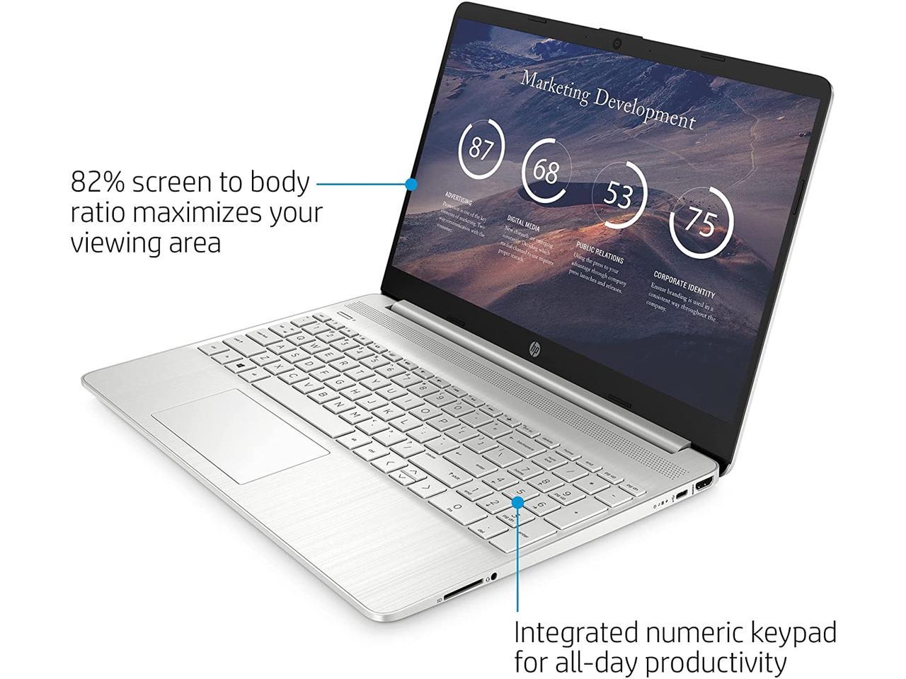 Hp 15.6 Inch Full Hd Custmized Laptop For Business And Student | Amd 6-Cores Ryzen 5-5500 (Beat B03205-32-512-0