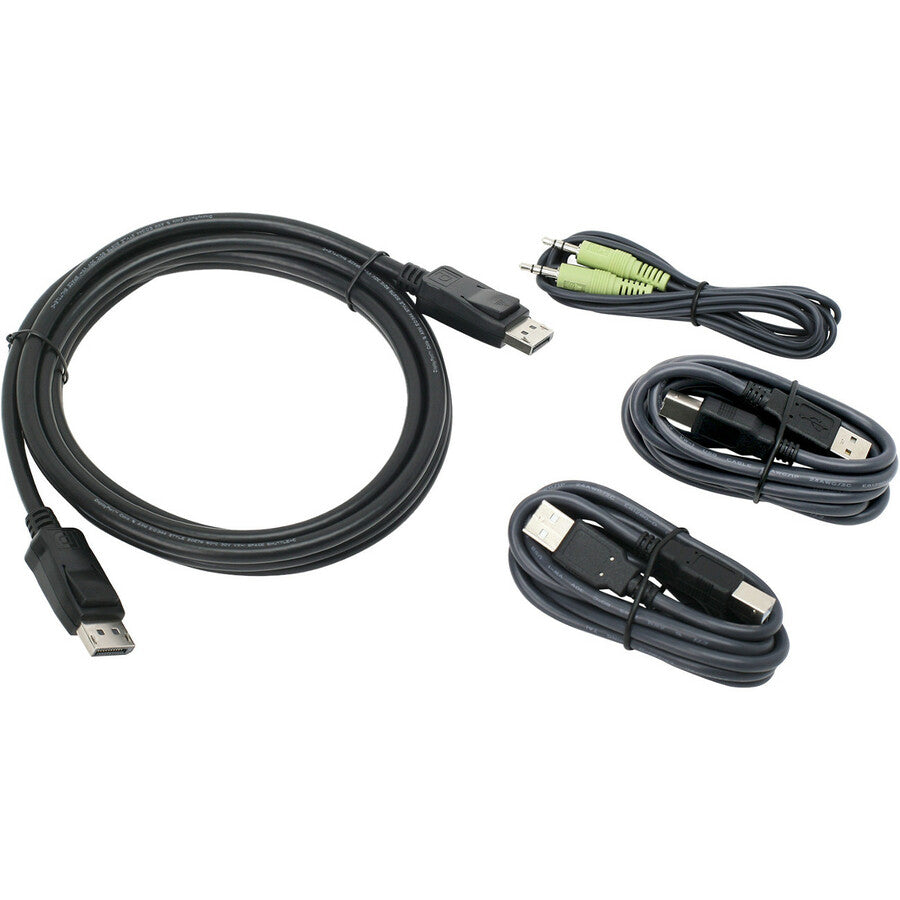 IOGEAR 10 Ft. DisplayPort, USB KVM Cable Kit with Audio (TAA) G2L903UTAA3