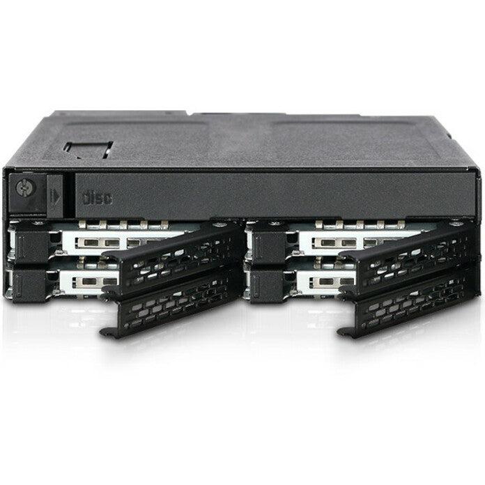 Icy Dock Tougharmor Mb604Spo-B 4X 2.5 Inch Sas & Sata Ssd/Hdd & (Ultra) Slim Odd Backplane Cage