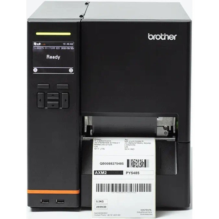 Industrial Barcode Label Printer 4-Inch Thermal Transfer 203 DPI - Brother TJ-4420TN | TecISoft TJ4420TN