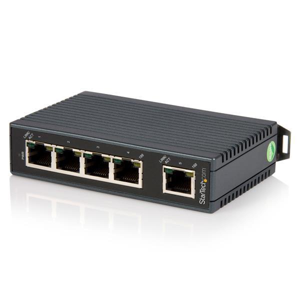 Industrial Ethernet Switch - DIN Rail Mountable 5-Port TAA | StarTech.com IES5102