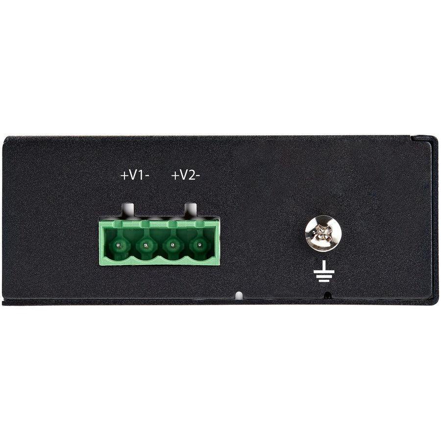 Industrial PoE Switch 5 Port Gigabit - Rugged Hardened Network Switch | tecisoft.com IESC1G50UP
