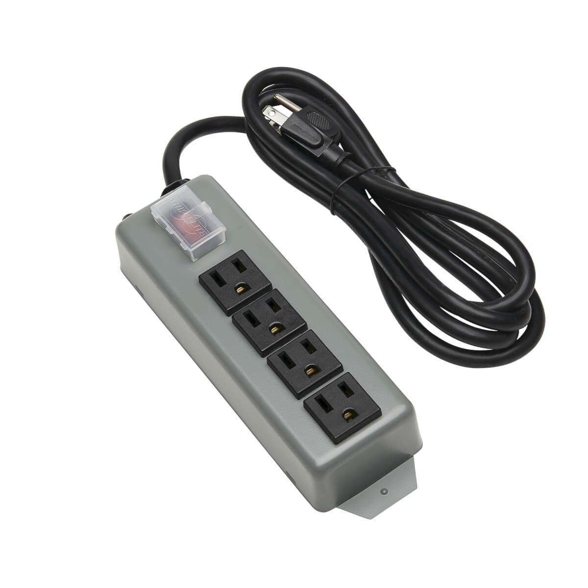 Industrial Power Strip - Tripp Lite Waber 4-Outlet All Metal Housing | Tecisoft UL603CB-6