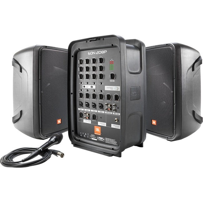 JBL 8 Packaged PA System With 8-channel Integrated Mixer" EON208P