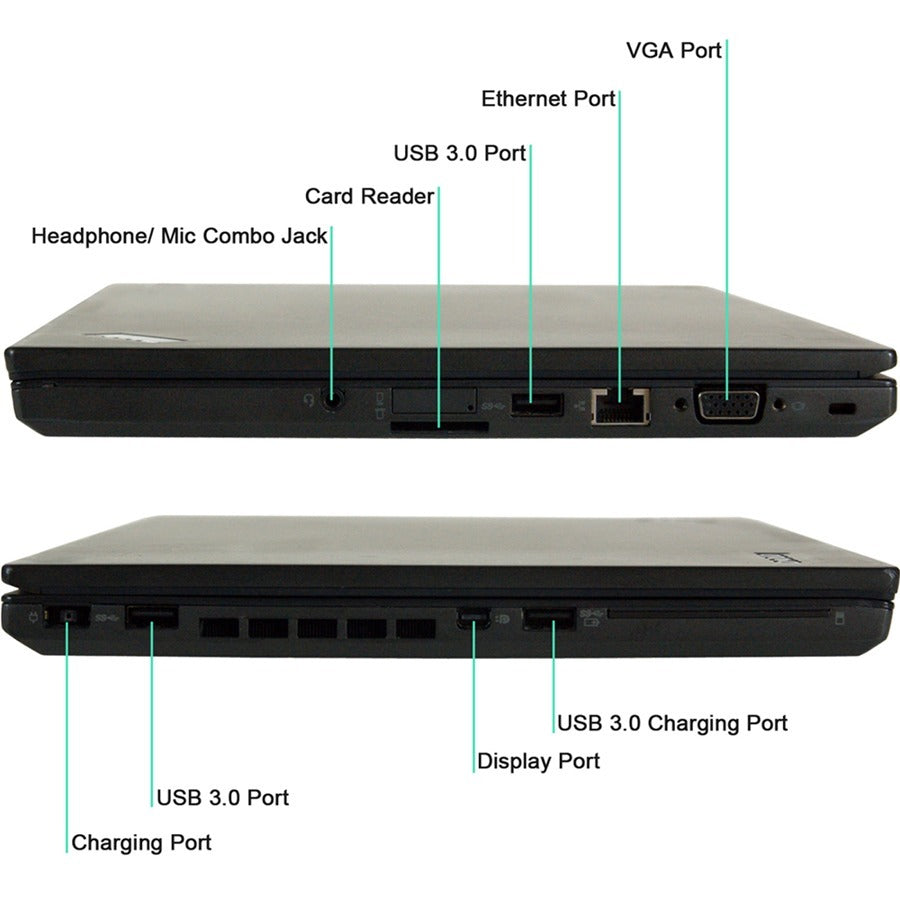 Joy Systems - Ingram Certified Pre-Owned ThinkPad T450 14 Notebook - HD - Intel Core i5 5th Gen i5-5300U - 8 GB - 240 GB SSD - Silver" IM5-0560-RF