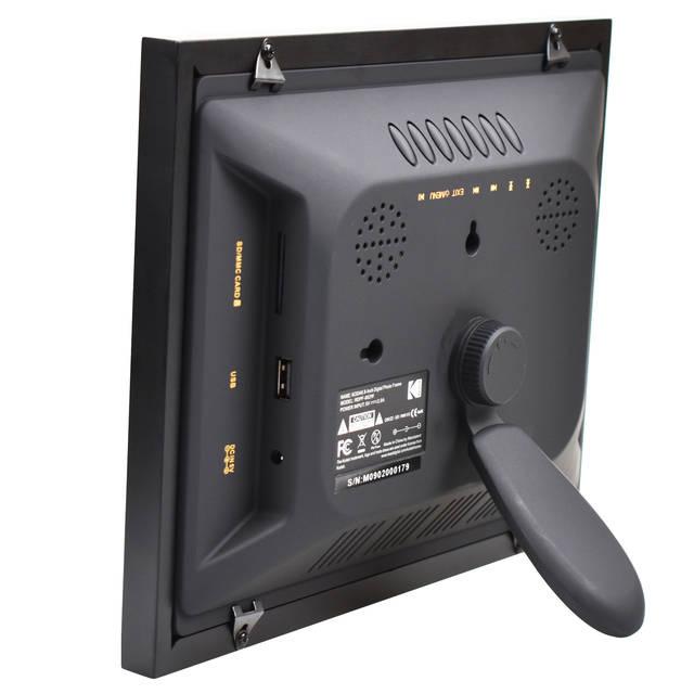 Kodak Rdpf-802W 8 Inch Multi-Function Digital Photo Frame (Black)