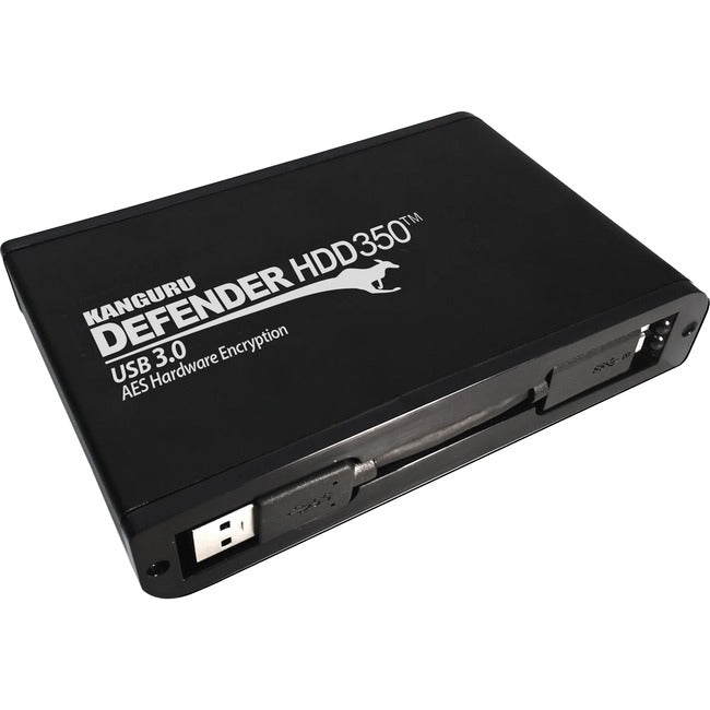 Kanguru Defender HDD350 2 TB FIPS 140-2 Certified - Hardware Encrypted Hard Drive - 2.5 External - SATA (SATA/600) - Matte Black - TAA Compliant" KDH3B-350F-2T