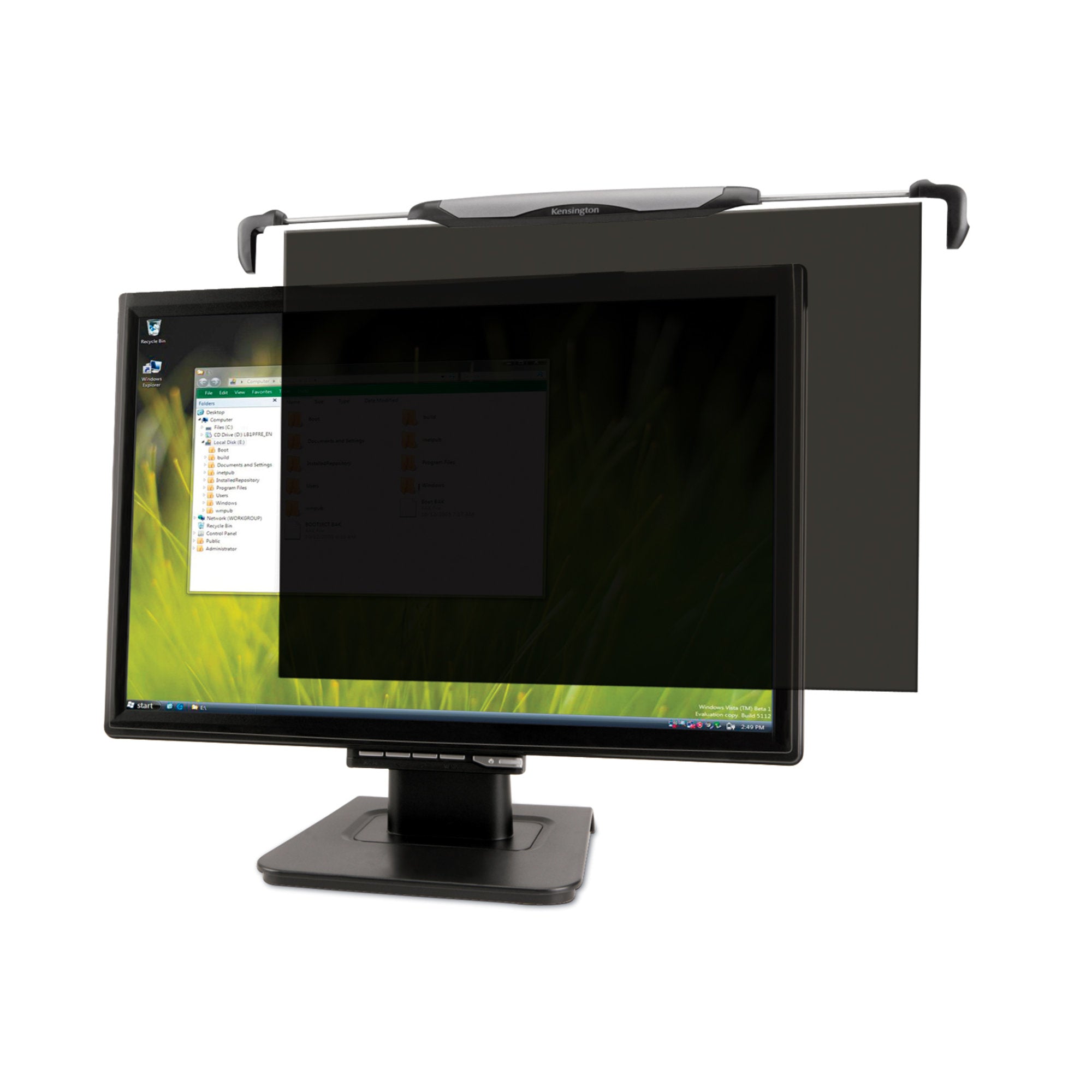 Kensington Fs240 Snap2 Privacy Screen For 22-24 Widescreen Monitors Black