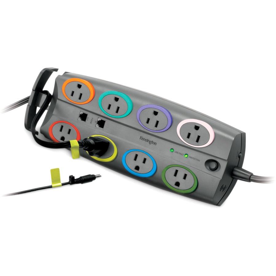 Kensington K62691Na Surge Protector Multicolour 8 Ac Outlet(S) 2.4 M
