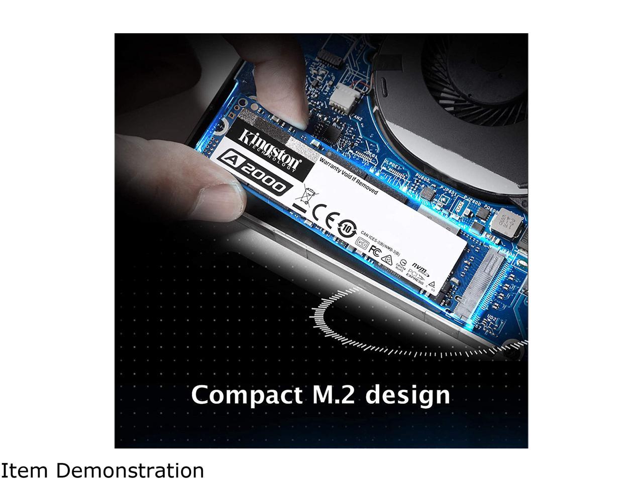 Kingston A2000 500Gb M.2 Pcie Gen 3.0 X 4 Lanes Solid State Drive (3D Tlc Nand)