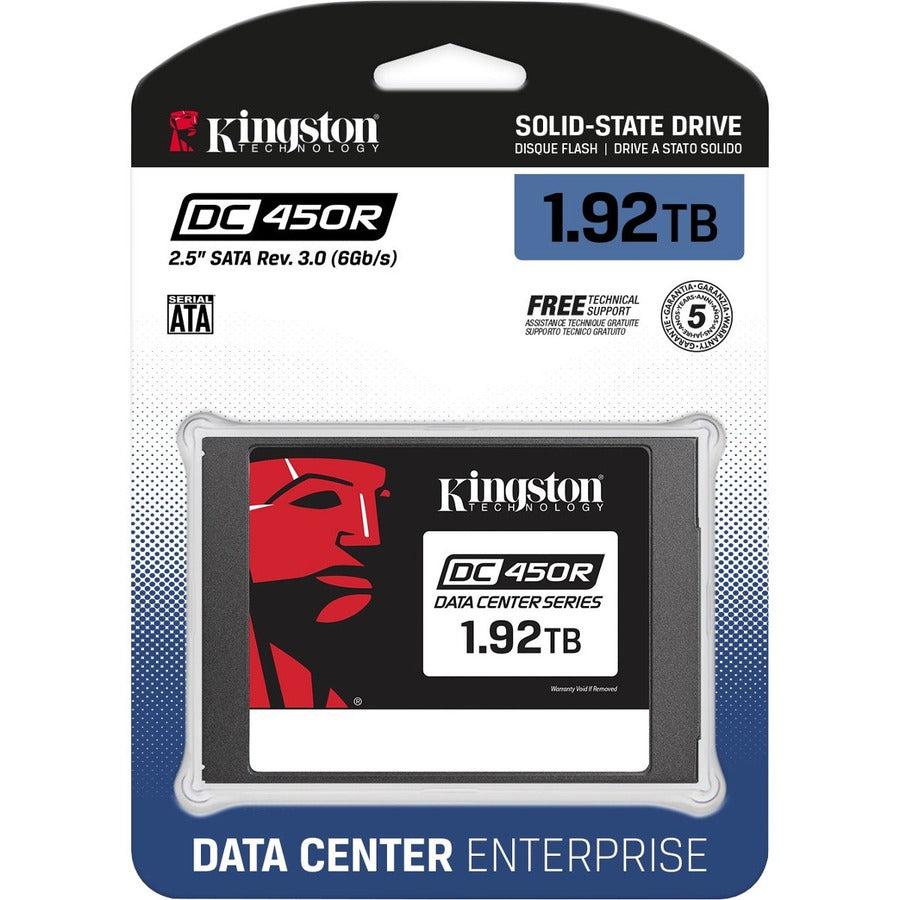 Kingston DC450R 1.92 TB Solid State Drive - 2.5 Internal - SATA (SATA/600) - Read Intensive" SEDC450R/1920GBK