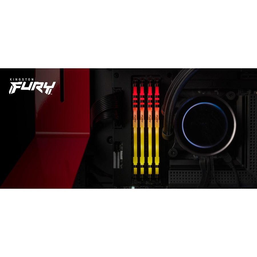 Kingston Technology Fury Beast Rgb Memory Module 128 Gb 4 X 32 Gb Ddr4 3200 Mhz